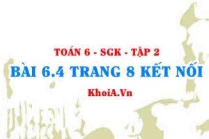 Bài 6.4 trang 8 Toán 6 Tập 2 Kết nối tri thức